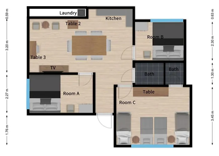 Hongdae Sunlight House-3room2bath Seoul